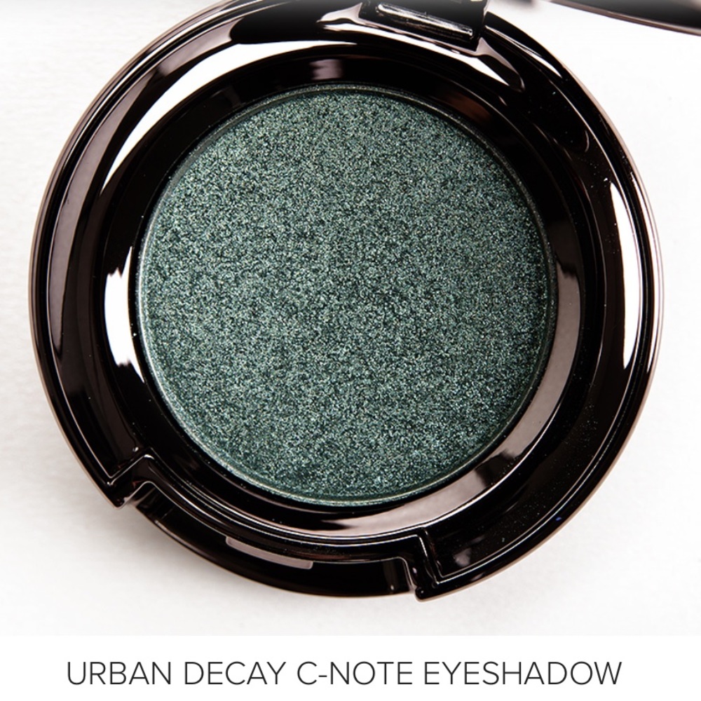 Eyeshadow. C-Note,   shines and shimmer green.  Be the envy with beautiful eyes